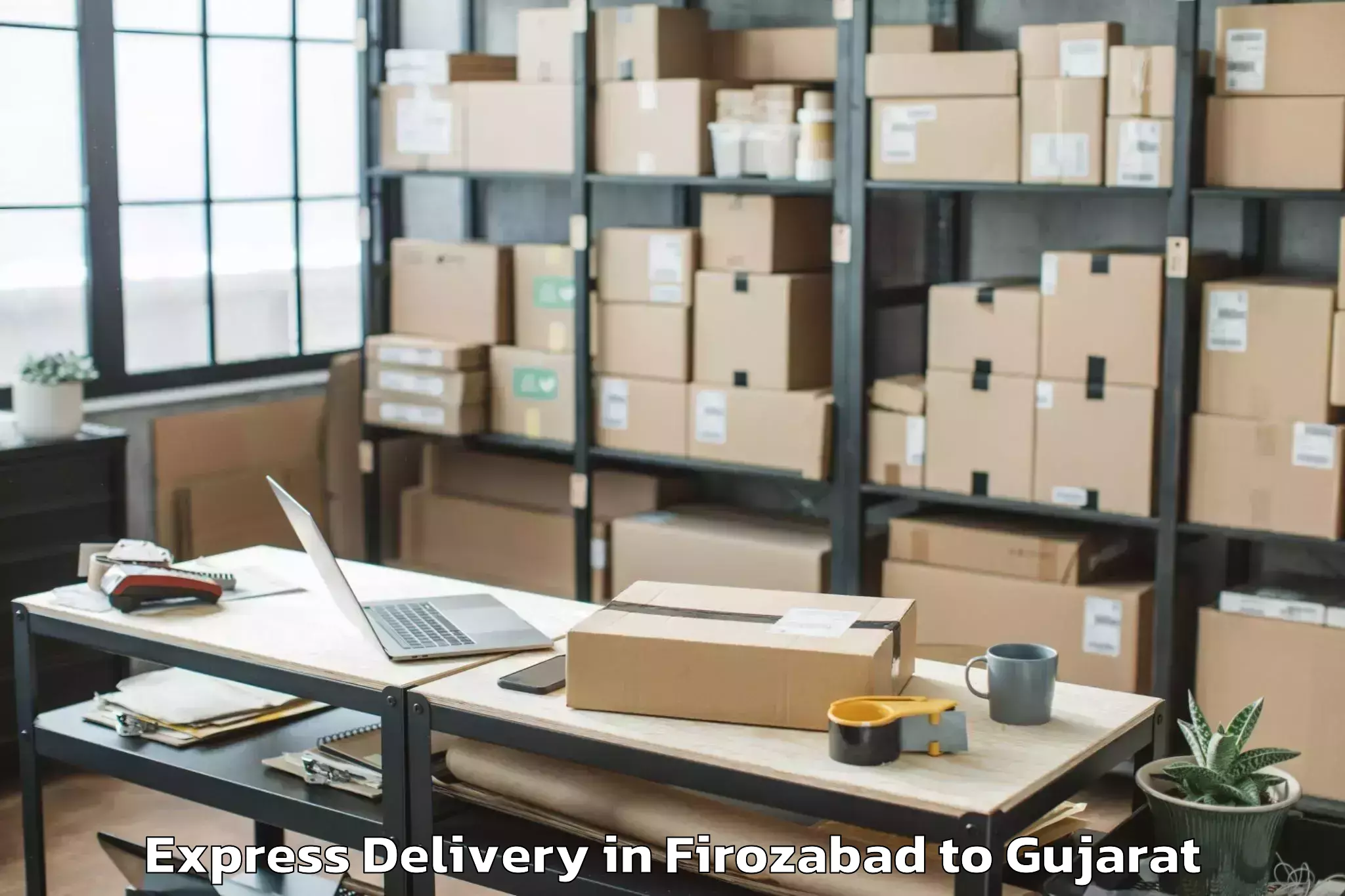 Discover Firozabad to Chanasma Express Delivery